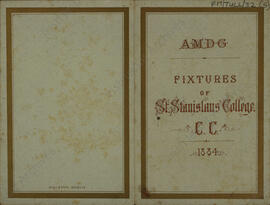 Cover 'Fixtures of St Stanislaus College Cricket Club'