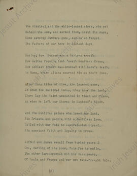 Centennial Ode St Stanislaus College, p2