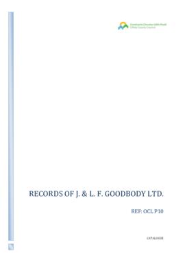 Records of J. & L. F. Goodbody Ltd