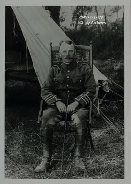 Photographs of Evelyn Evatt in military uniform.