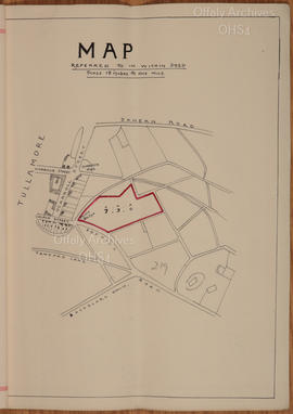 Lease to Roderick O'Brien for land in Town Parks, Tullamore - Map