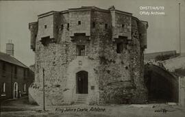 Postcard of King John's Castle in Athlone.