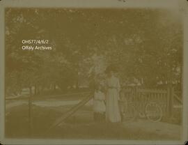 Photograph of Constance Lamb, Alice Lamb, and Adam Lamb.