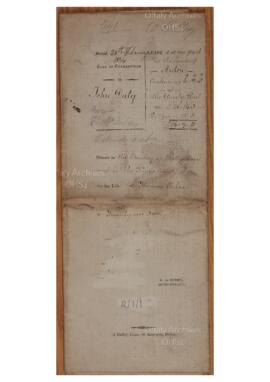 Lease by Charles William Bury to John Daly for lands at Ardan, barony of Ballycowan