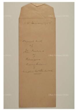 Original Will of John Mulock 1755