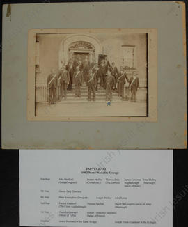 1902 Mens' Sodality Group Tullabeg Caption