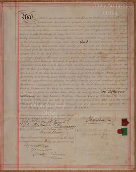 Lease to Archdeacon Edward Fleetwood Berry for plot on O'Molloy Street, Tullamore  - Deed